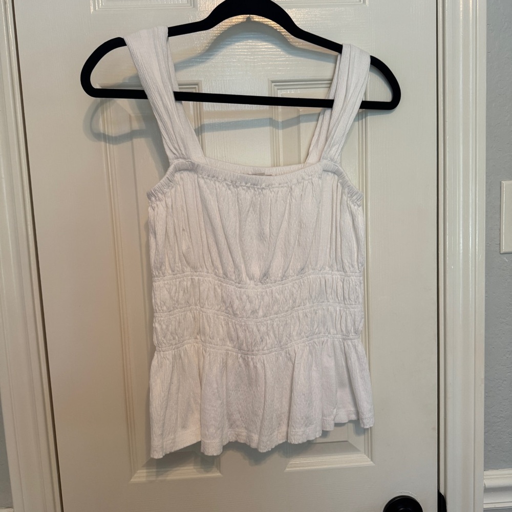 LOFT White Sleeveless Top size M